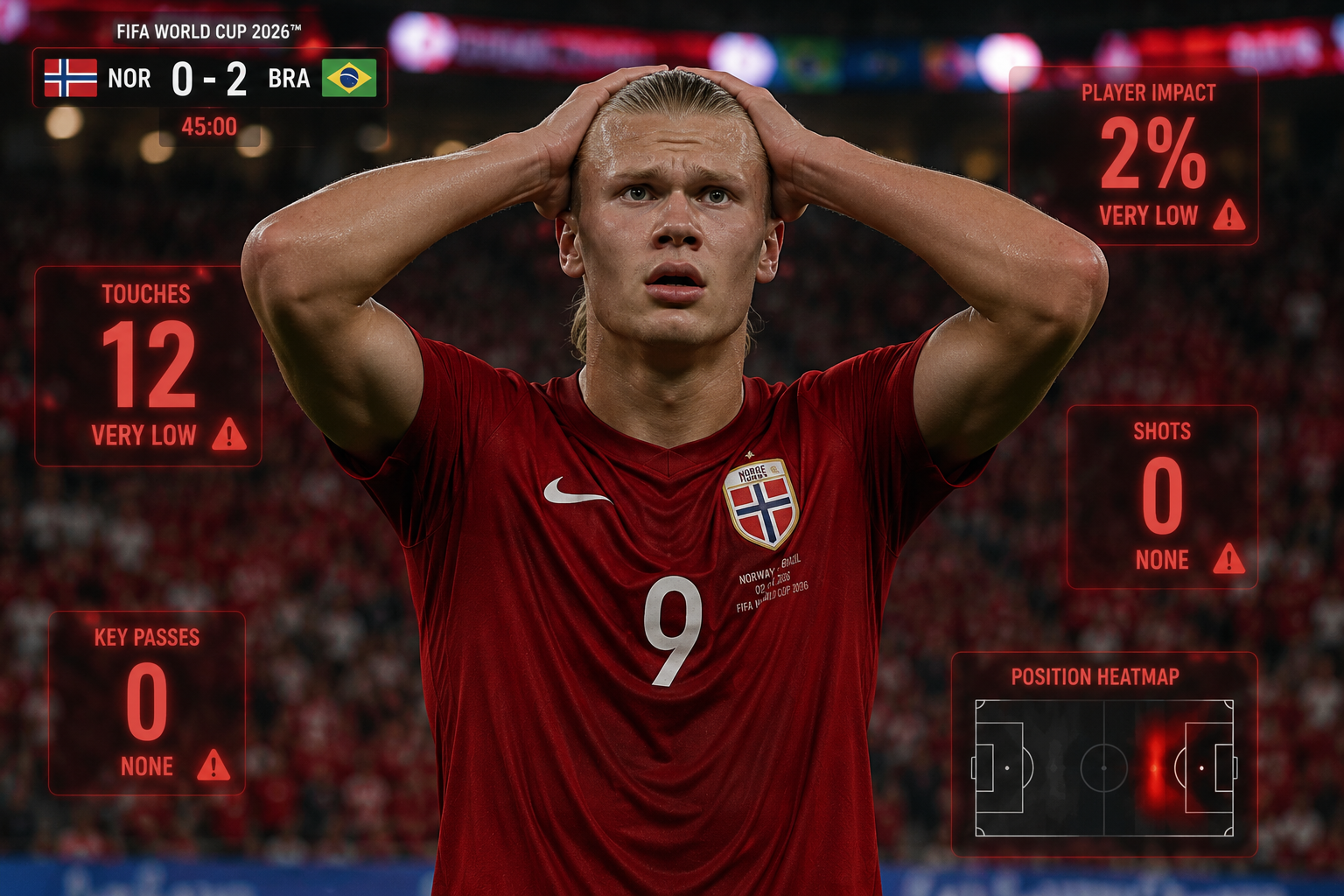 Erling Haaland World Cup 2026 The Shocking Morocco Performance That Has Norway Fans Panicking